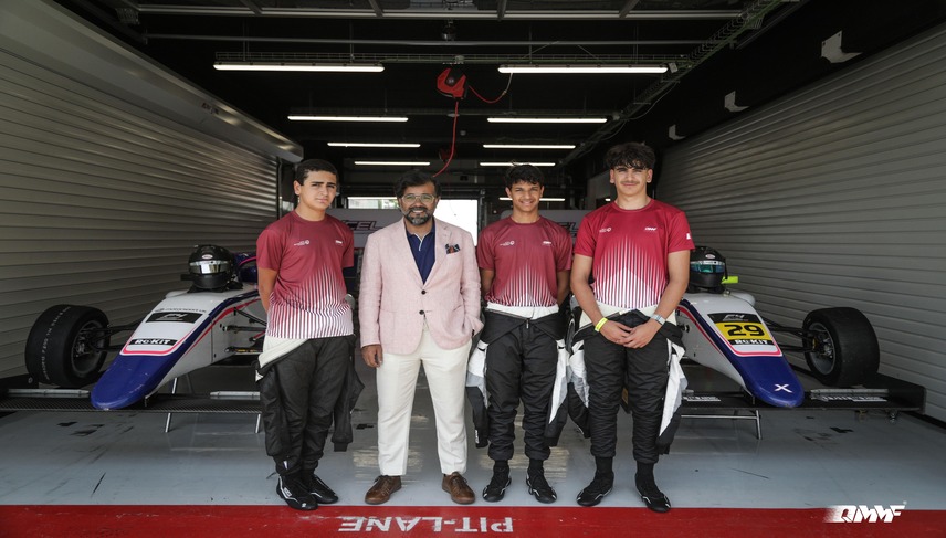 Qatar Motor and Motorcycle Federation President Visited QMA Drivers at Formula 4 Testing in Barcelona