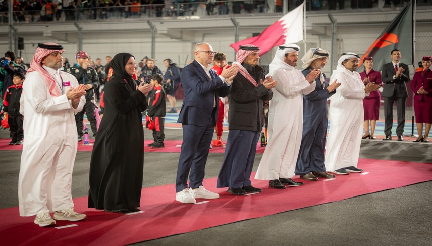 HIS HIGHNESS THE AMIR ATTENDS THE CONCLUSION OF THE FORMULA 1® QATAR AIRWAYS QATAR GRAND PRIX 2024